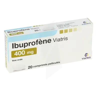 Ibuprofene Viatris 400 Mg, Comprimé Pelliculé à Chelles