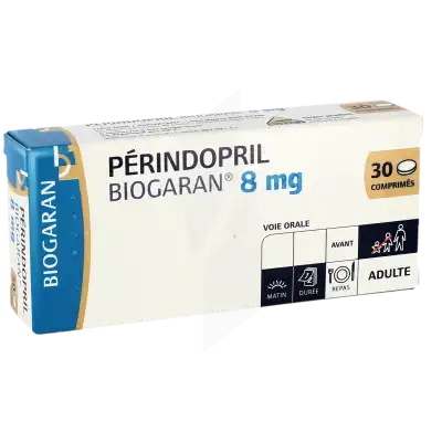 Perindopril Biogaran 8 Mg, Comprimé à Bassens