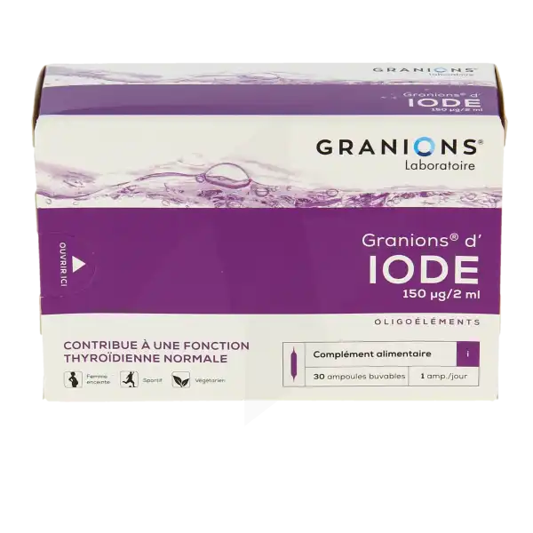 Granions D'iode Solution Buvable 30 Ampoules/2ml