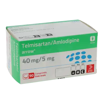 TELMISARTAN/AMLODIPINE ARROW 40 mg/5 mg, comprimé