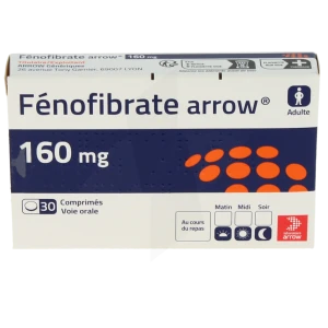 Fenofibrate Arrow 160 Mg, Comprimé