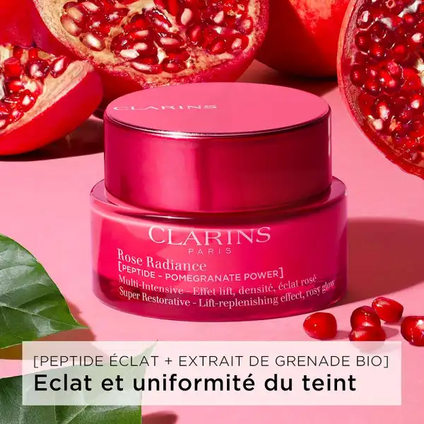 Clarins Multi-intensive Rose Radiance Crème Jour Anti-rides Toutes Peaux