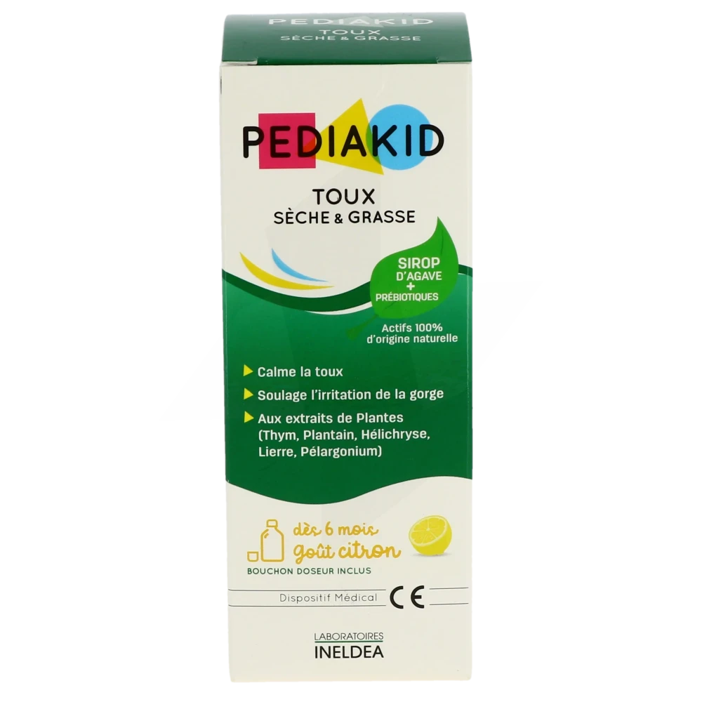 PEDIAKID Toux sèche & grasse 125ml - Parapharmacie - Pharmarket