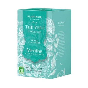 Plantasia Evasion Thé Vert Menthe Intense Bio Thé 18sach/1,8g