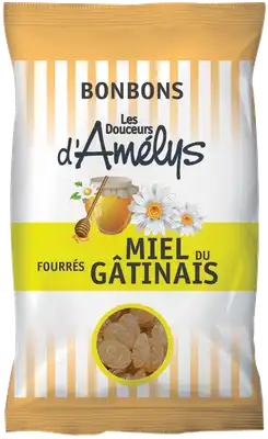 Les Douceurs d'Amelys Bonbons Fourré miel du gatinais Sachet/100g