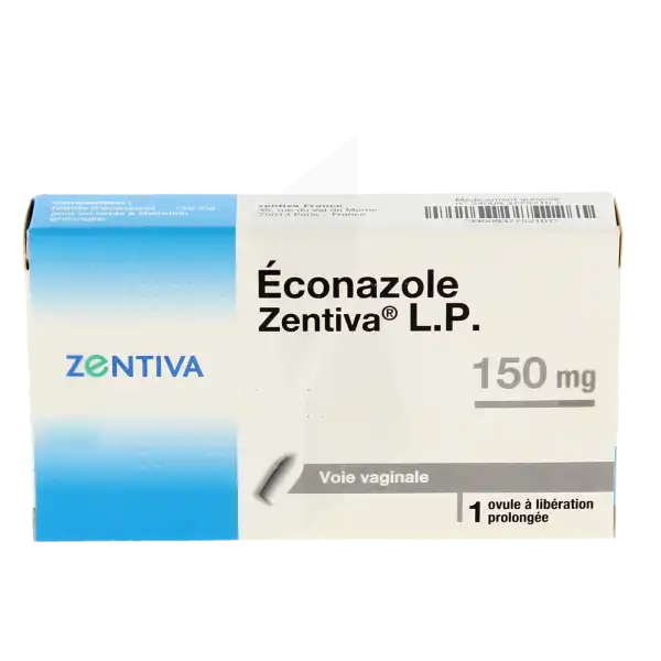Econazole Zentiva Lp 150 Mg, Ovule à Libération Prolongée