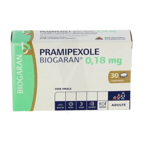 Pramipexole Biogaran 0,18 Mg, Comprimé