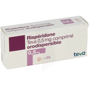 Risperidone Teva 0,5 Mg, Comprimé Orodispersible