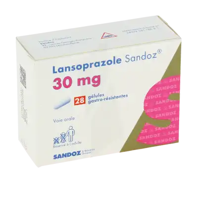 Lansoprazole Sandoz 30 Mg, Gélule Gastro-résistante à Paris