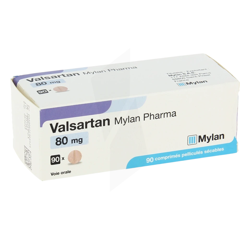 Valsartan Viatris 80 Mg, Comprimé Pelliculé Sécable
