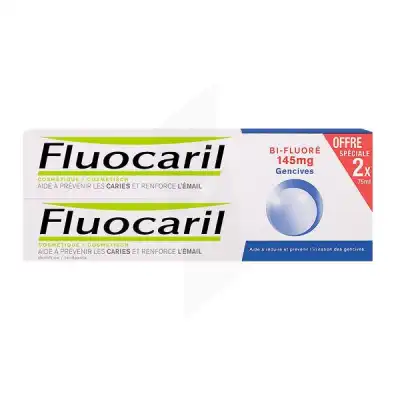 Fluocaril Bi-fluoré 145 Mg Pâte Dentifrice Gencives 2*75ml à NICE