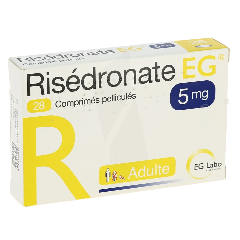 Risedronate Eg 5 Mg, Comprimé Pelliculé