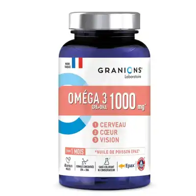 Granions Omega 3 1000 Mg Caps B/60 à Drocourt