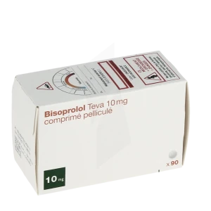 Bisoprolol Teva 10 Mg, Comprimé Pelliculé