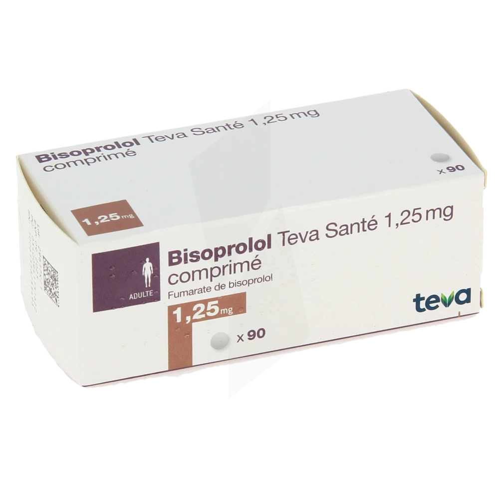 Bisoprolol Teva Sante 1,25 Mg, Comprimé