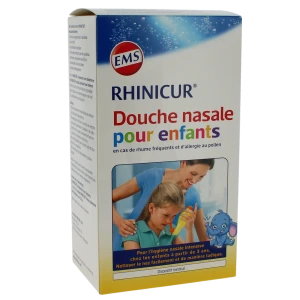 Rhinicur Prép Pour Solution Nasale Lavage Des Fosses Nasales Enfant 4 Sachets/1,25g+appareil