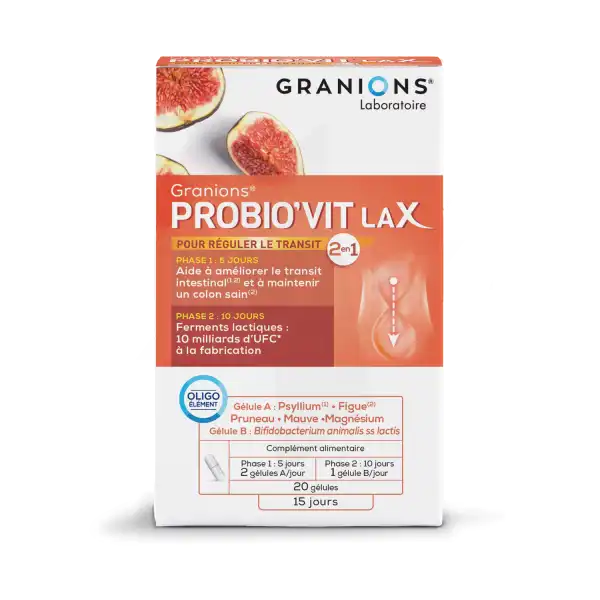 Granions Probio'vit Lax Gélules B/20