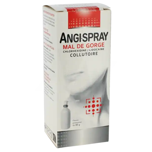 Angi-spray Mal De Gorge Chlorhexidine/lidocaÏne, Collutoire