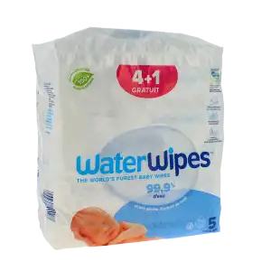 Acheter Waterwipes Lingettes Biodégradables Bébé 4 + 1Paquets/60 à MONTPELLIER