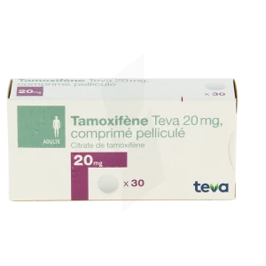 Tamoxifene Teva 20 Mg, Comprimé Pelliculé