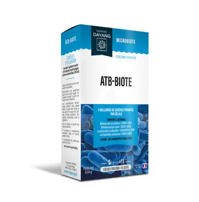 Dayang Probiotiques Atb-biote Gélules B/15 à Pradines