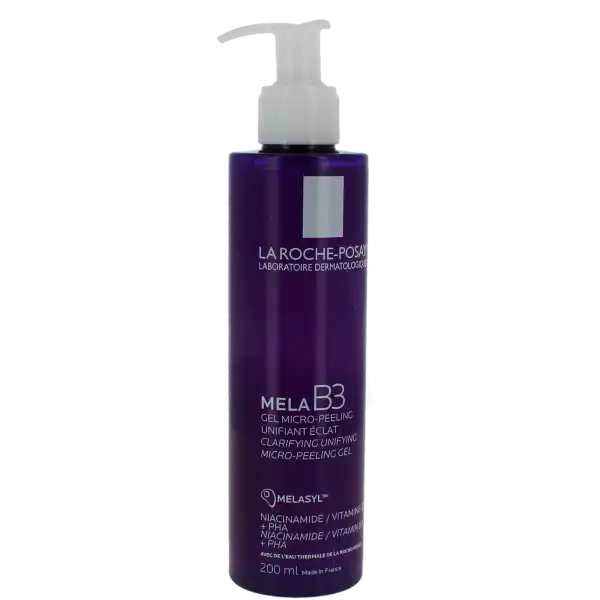 La Roche Posay Mela B3 Gel Micro-peeling Unifiant Éclat Flacon Pompe/200ml