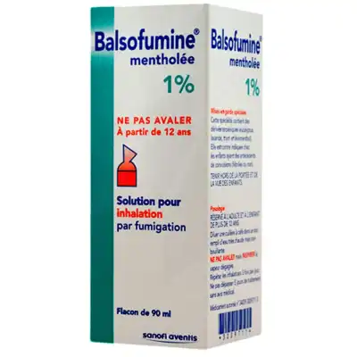 BALSOFUMINE SIMPLE, solution pour inhalation par fumigation