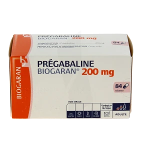 Pregabaline Biogaran 200 Mg, Gélule