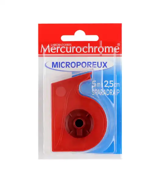Mercurochrome Sparadrap Microporeux 5m X 2,5 Cm