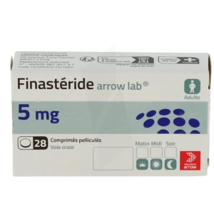 Finasteride Arrow Lab 5 Mg, Comprimé Pelliculé