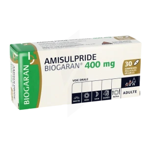 Amisulpride Biogaran 400 Mg, Comprimé Pelliculé Sécable