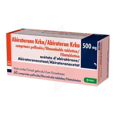 ABIRATERONE KRKA 500 mg, comprimé pelliculé