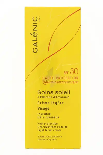 Galenic Soins Soleil Spf30 Cr Légère Visage T/40ml