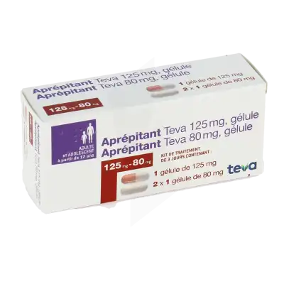 Aprepitant Teva 125 Mg, Gélule Et Aprepitant Teva 80 Mg, Gélule à Clermont-Ferrand