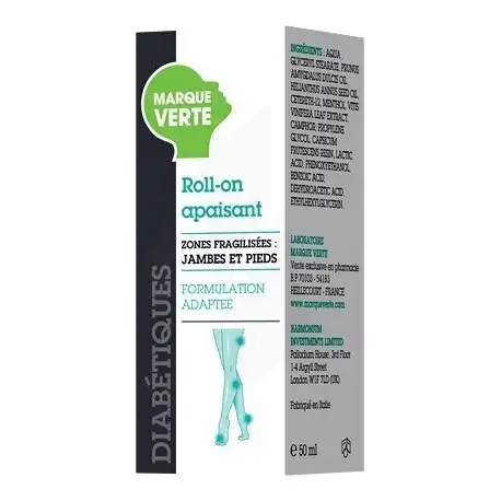 Soludiab Roll-on Apaisant Zones Fragilisées (jambes & Pieds) 50 Ml