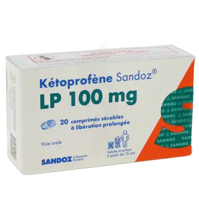 Ketoprofene Sandoz Lp 100 Mg, Comprimé Sécable à Libération Prolongée à Clermont-Ferrand