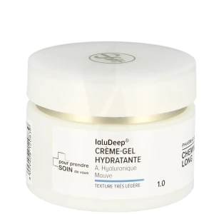 Unifarco Crème-gel Hydratante Acide Hyaluronique Et Mauve Texture Très Légère 50ml