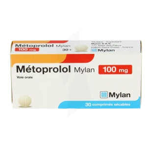 Metoprolol Viatris 100 Mg, Comprimé Sécable