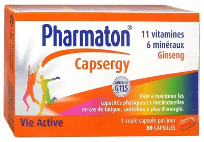 Pharmaton Capsergy Caps B/30 à Paris