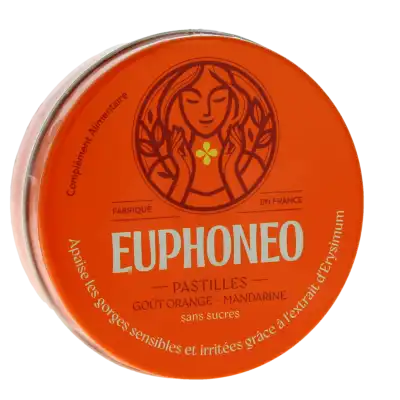 Euphoneo Orange Mandarine Pastille Sans Sucre Boîte De 50 à Farebersviller