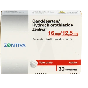 Candesartan/hydrochlorothiazide Zentiva 16 Mg/12,5 Mg, Comprimé