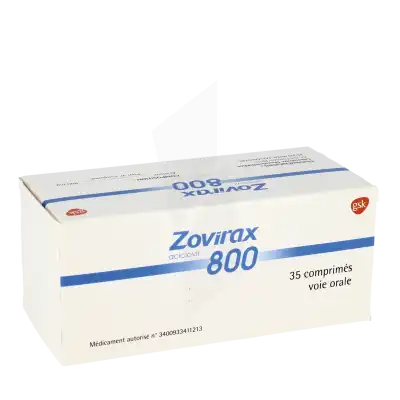 ZOVIRAX 800 mg, comprimé