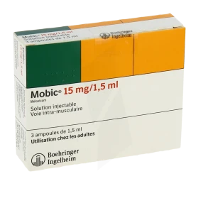 Mobic 15 Mg/1,5 Ml, Solution Injectable