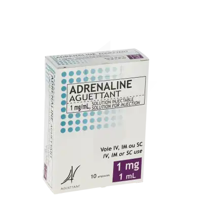 Adrenaline Aguettant 1 Mg/ml, Solution Injectable En Ampoule à CUISERY