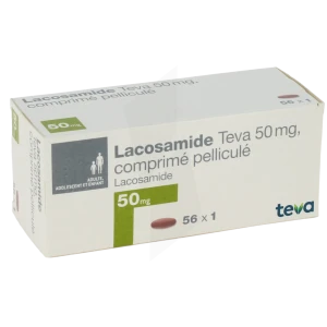 Lacosamide Teva 50 Mg, Comprimé Pelliculé