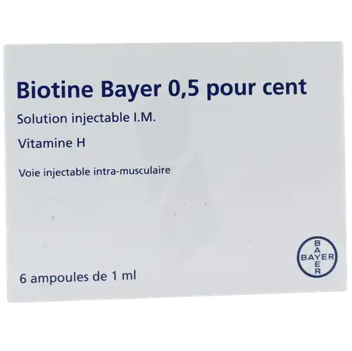 Biotine Bayer 0,5 %, Solution Injectable I.m.