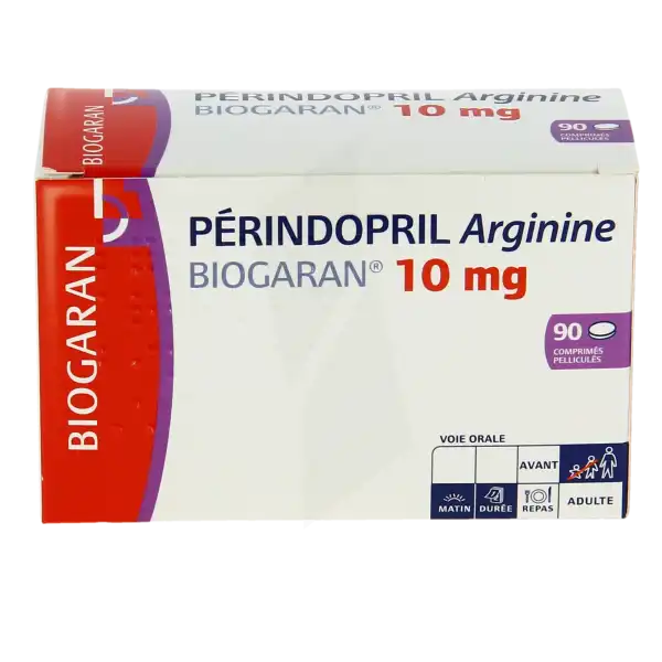 Perindopril Arginine Biogaran 10 Mg, Comprimé Pelliculé