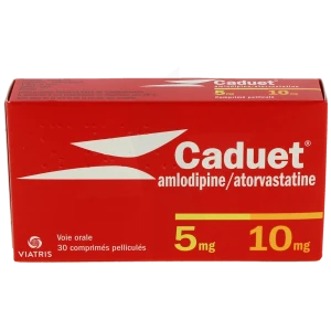 Caduet 5 Mg/10 Mg, Comprimé Pelliculé