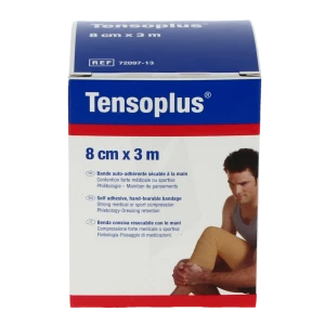 Tensoplus Bande Cohésive Blanc 8cmx3m