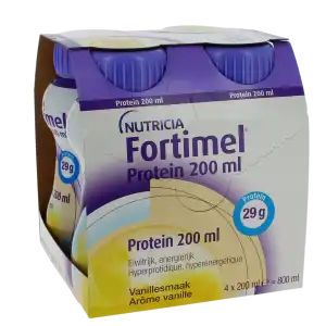 Fortimel Protein Nutriment Vanille 4 Bouteilles/200 Ml à CHENÔVE